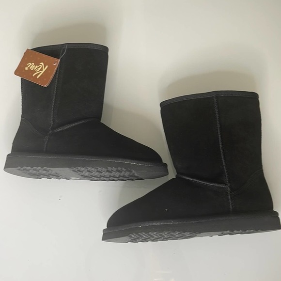 Kemi Bella Short Suede Faux Fur Boots Size 6 - Picture 4 of 11